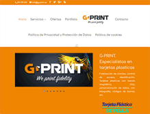Tablet Screenshot of g-print.es